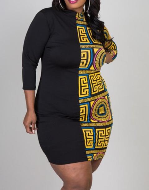 Plus Size Sexy Side Dress